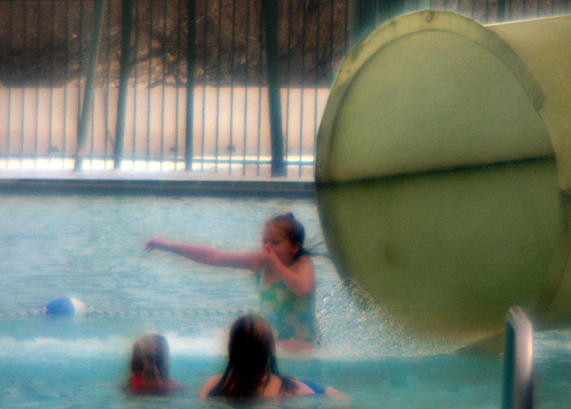 Winter Water Slide at Fairmont Hot Springs