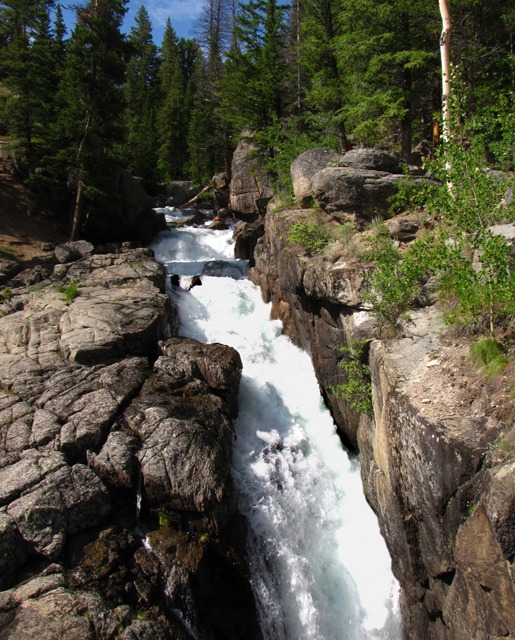 Slot Falls on Lake Creek
