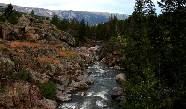 Clarks Fork Crossing in Upper Sunlight Basin
