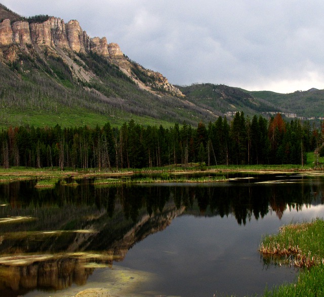 Evening Reflection on Ponds Near Lodgepole Creek