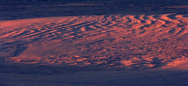 Pink Dawn Snow Waves