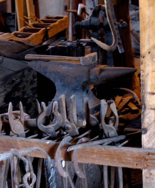 Tools of the Blacksmith Trade at Fort Kearney State Historical Park NE