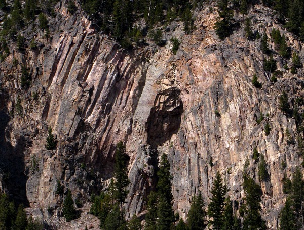 Madison River Canyon Wall Typical Formation