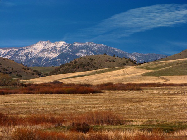 Bridger Range East of Gallatin Valley MT
