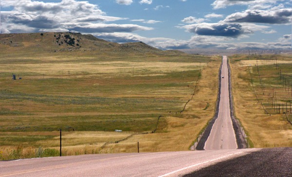 First Turn Off Onto WY HWY 270