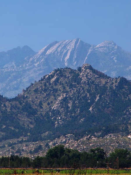 Peak and Ridge Outside Town Wheatland WY