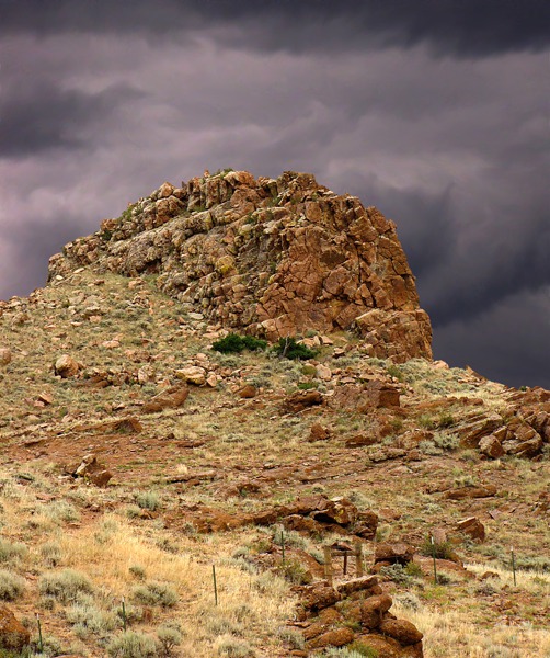 Boulder Pile Across from Ancient Granite