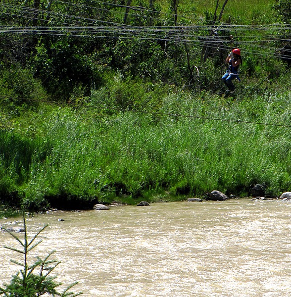 Glenwood Canyon Zipline Adventures on I-70 outside No Name CO
