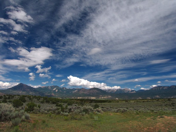 San Juan Mountains east of Delta CO