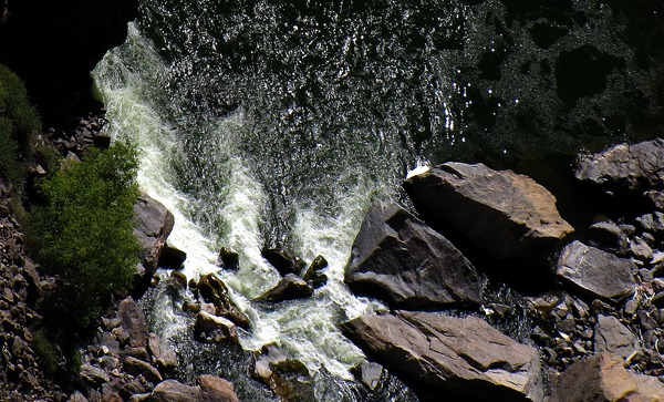 Gunnison River Pool at the Canyon's Bottom in Black Canyon of the Gunnison National Park CO