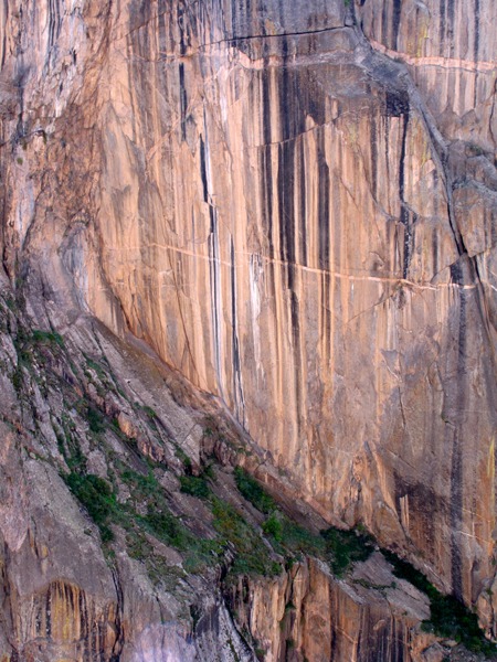 Wall Ledge on South Canyon Wall in Black Canyon of the Gunnison National Park CO