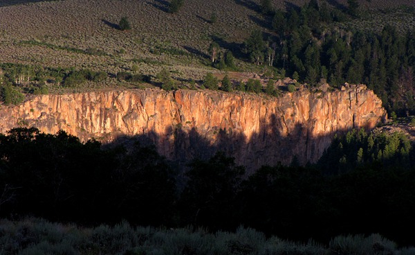Cliff Wall at Sundown