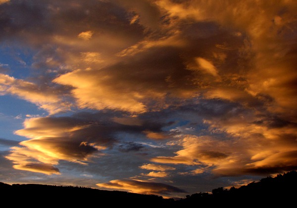 Cloud Stream at Sunset 