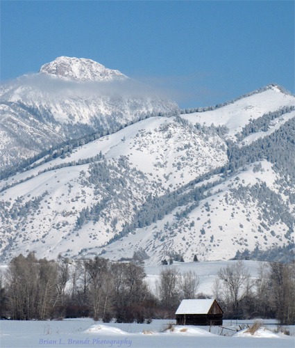 Uncle Pete's Old Outbuilding and Ross's Peak