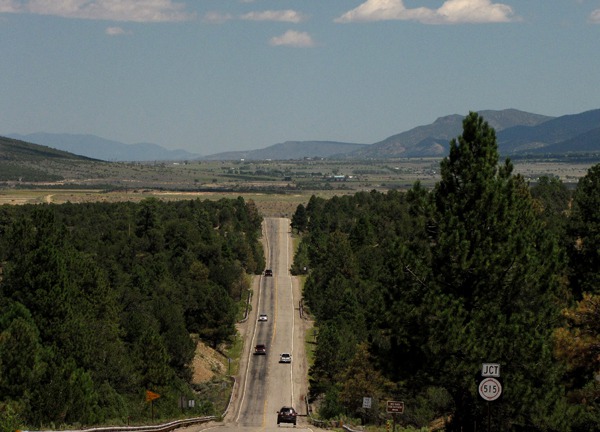 Headed North out of Taos on NM HWY 68