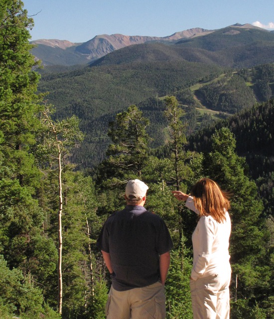 Dave and Annie Look over Red River Ski Area