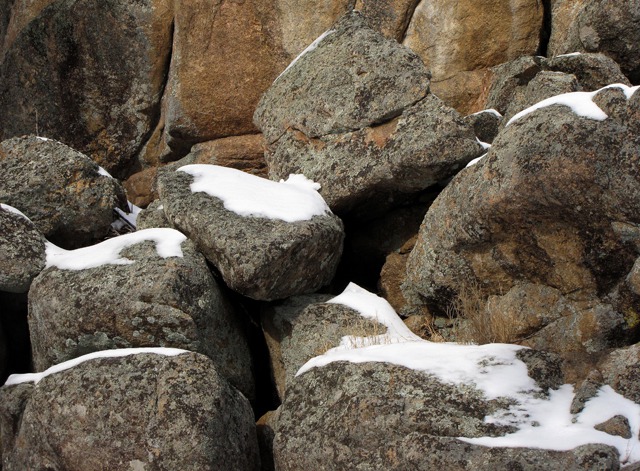 Heated Rocks Melt The Snow