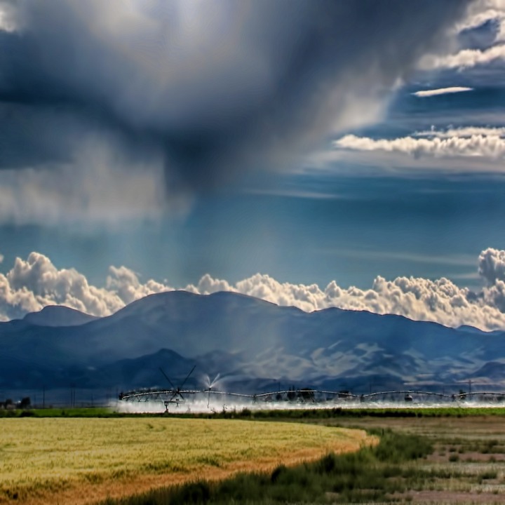 Irrigating in the Rain